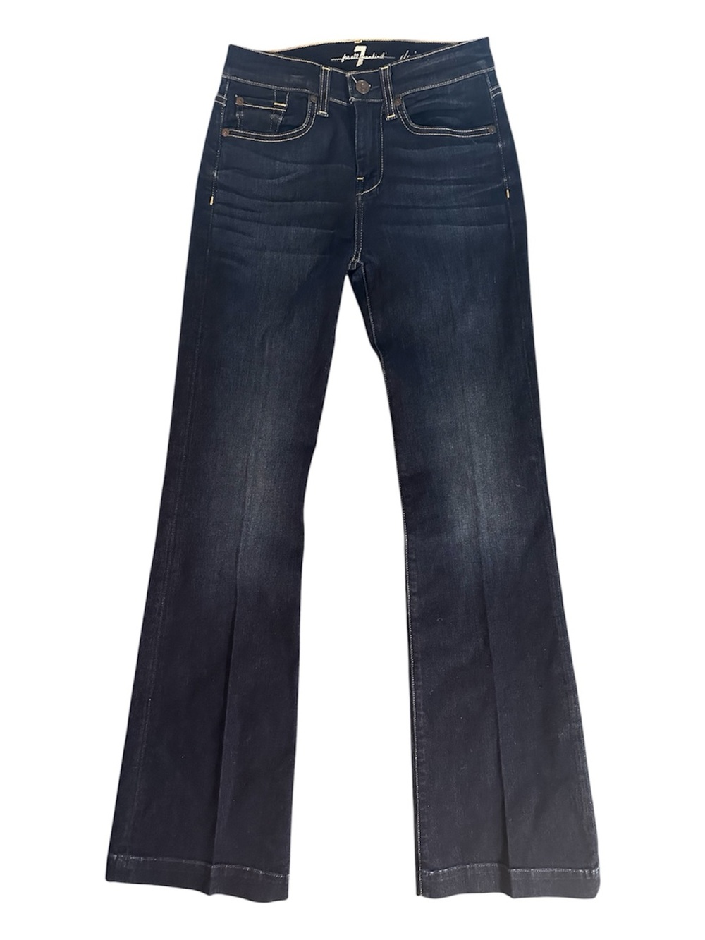 ⁠7 For All Mankind Dojo Trouser Jeans Moreno Dark Blue Wash Women’s 26